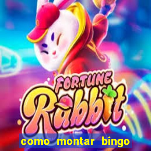 como montar bingo brinquedos toia